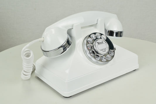 Northern Electric No. 1 Uniphone - White with Chrome Trim