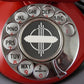 Reproduction Petite Deskphone - Red with Chrome Trim