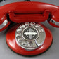 Reproduction Petite Deskphone - Red with Chrome Trim