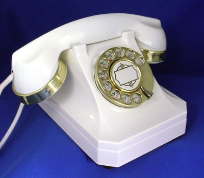 Stromberg Carlson 1243 - White with Brass Trim