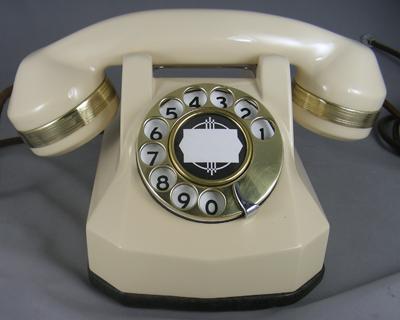 Automatic Electric Type 40 - Ivory - Brass Trim