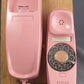Trimline Rotary Dial Wall Phone in Pink