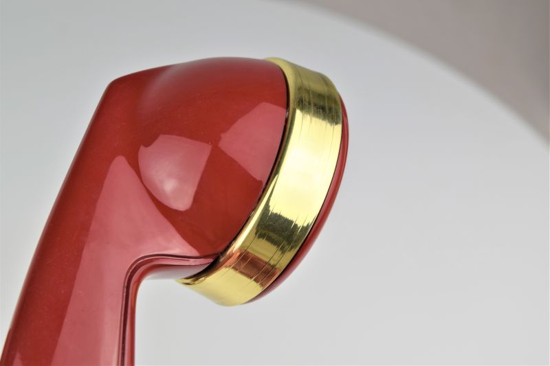 202 - Deep Red - Brass Trim